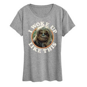 Women's - Star Wars - I Woke Up Like This Chewie Short Sleeve Graphic T-Shirt - 1 of 4