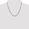 Black Bow Jewelry 4.4mm 14k White Gold Solid Concave Anchor Chain Necklace - 2 of 4