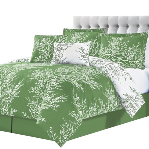 Collections Etc Elegant 6-Piece Reversible Foliage Comforter Set - image 1 of 4