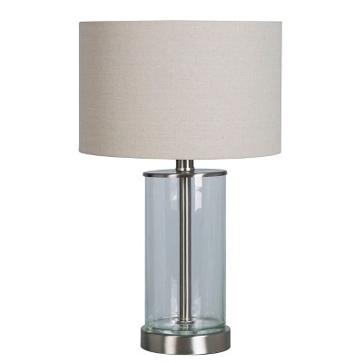 Usb Fillable Accent Table Lamp Brushed, Target Clear Fillable Lamp