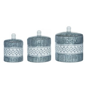Transpac Metal 9.5 in. Multicolor Spring Nesting Containers Set of 3 - 1 of 4