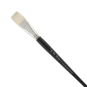 Creative Mark Pro Stroke Premium White Chungking Hog Bristle Artist Paint Brush - Bright - Natural Bristle Brush w/ Great Control Suitable for Oils, - 1 of 4
