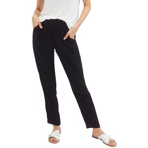 ellos Plus Size Woven Soft Pants - 1 of 4