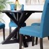 Roundhill Furniture Nylander 5-piece Dining Set, Cross-Buck Dining Table with 4 Chairs - image 3 of 4