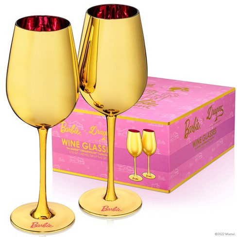 Barbie x Dragon Glassware 17.5 oz Wine Glasses Set of 2 - image 1 of 4