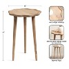 Kate and Laurel Alezar Scallop Wood Side Table - 2 of 4