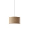 Harvest Large Drum Pendant Natural - Adesso: 1-Light Plug-In Hanging Lamp, ETL Listed, Adjustable Height - 3 of 4