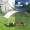 Large Metal Chicken Coop with Run, Walkin Poultry Cage for Yard with Waterproof Cover, Doom Roof for Hen House, Duck and Rabbit - 3 of 4