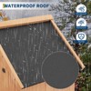 Outdoor Wooden Storage Shed, Vertical Tool Storage House with Shelves, Large Garden Tools Shed with Lockable Door for Backyard Garden Patio - 4 of 4