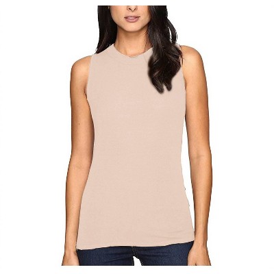 Women's Krystine-Sleeveless Rib Tank Top - three dots