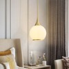 KAISITE 1 - Light Black Single Pendant Light With Globe Clear Glass - 2 of 4