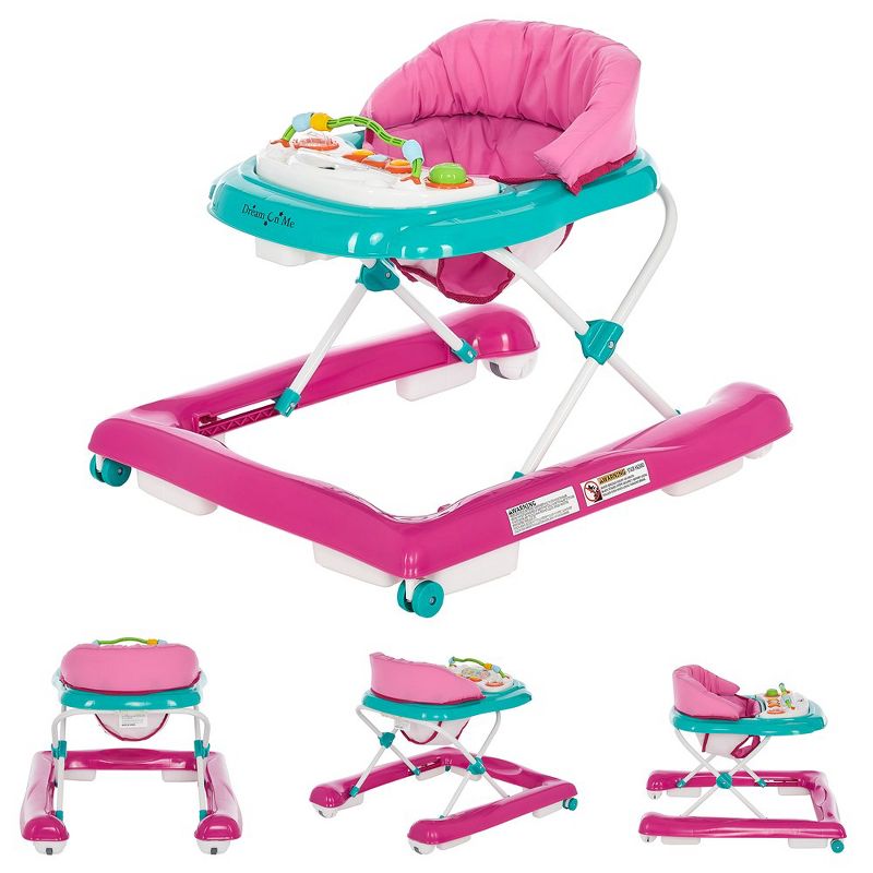Dream On Me 2-in-1 Ava Baby Walker, Convertible Baby Walker, Height Adjustable Seat, Added Back Support, Detachable-Toy, 6 of 12