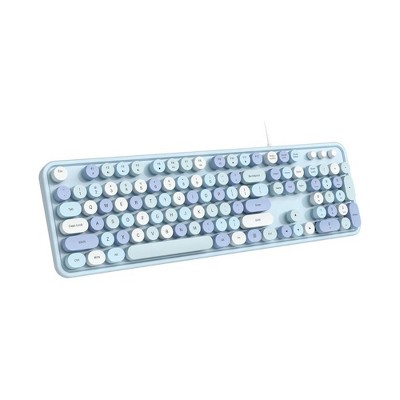 Dazzling Pops Full-Sized Wired Typewriter Keyboard