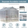 Kelly 6'x8' Garden Shed, Heavy Duty Walk-in Polycarbonate Greenhouse, Outdoor Furniture - The Pop Home - 3 of 4