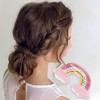 Unique Bargains Women's Fashion Cute Rainbow Clouds Hair Clips 3.62"x1.89"x1.26" Pink 1 Pc - 2 of 3