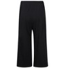 Trendy Women's Plus Size Black Palazzo Pants - Comfortable Elastic Waist Wide Leg Trousers with Pockets for All Seasons - 2 of 4