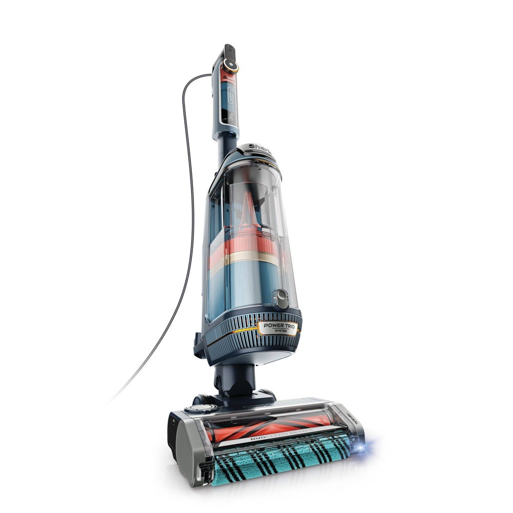 Shark Powerdetect Transformer Upright Vacuum with DuoClean Detect and Reveal 12" Cleaning Path Blue