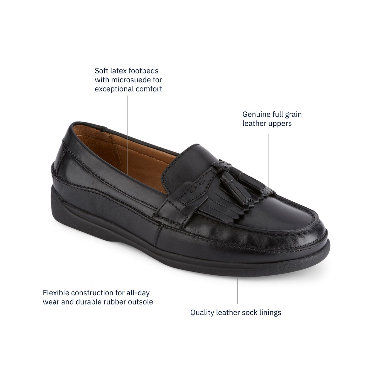 Dockers Mens Sinclair Leather Dress Tassel Loafer - thumbnail 7