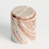 Plum & Post Jaqueline Round Lidded Box Tall - Brown/White Marble Accent - 2 of 3