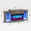 AMERLIFE Farmhouse Electric Fireplace TV Stand - 2 of 4