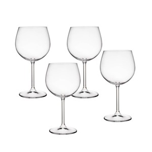 19oz 4pk Crystal Meridian Balloon Goblet Glasses - Godinger Silver - 1 of 4