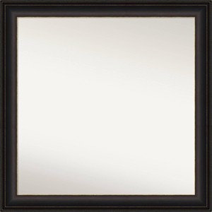 31" x 31" Non-Beveled Trio Oil Rubbed Bronze Wall Mirror - Amanti Art: Modern Square Framed, Polystyrene Material, Includes Mounting Hardware - 1 of 4