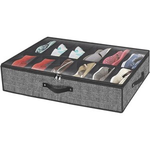 Space Saving Solution, Zapateras para Debajo de la Cama, spacious Underbed Shoe Storage Boxes with High Capacity - 1 of 4