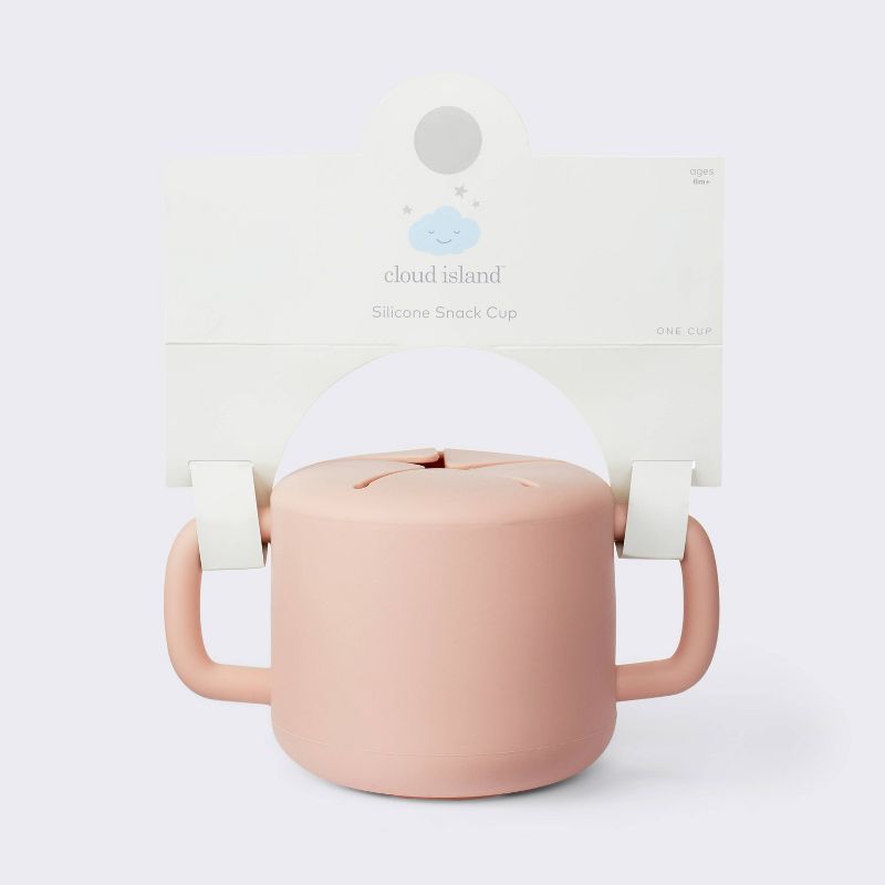 Silicone Snack Cup &#38; Lid - Pink - Cloud Island&#8482;, 5 of 6