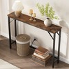 Narrow Console Table with Power Outlets, Compact Sofa Table - 4 of 4