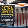 Impresa [6 Pack] Heavy Duty Magnetic Hooks for Hanging Utensils on Your Grill - Heat Resistant Super Strong - 2 of 4
