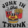 Womens Funny T Shirts Junk In The Trunk Sarcastic Fast Food Graphic Novelty Tee For Ladies - Crazy Dog Women's T Shirt - 2 of 4