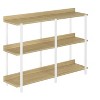 CAVINAS Console Table with 2 Open Storage Shelves,Minimalist Entryway Table,Modern Couch Table for Living Room - 2 of 4