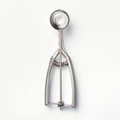 1.5tbsp Stainless Steel Cookie Scoop Gray - Figmint™ : Target