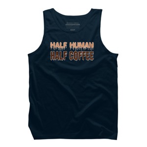 Men's Design By Humans Funny Halloween Costume For Coffee Addicts By TeeShirtMadness Tank Top - 1 of 3