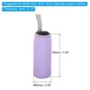 Unique Bargains Neoprene Insulated Water Bottle Sleeve with Finger Strap 2.56"x7.09" 4 Pcs Light Purple - 2 of 4