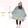 Tirrinia Wearable Blanket Oversized Hoodie for Adults, Patterns Sweatshirt Blanket, as Warm & Funny Gifts for Men Women Girlfriend - 4 of 4