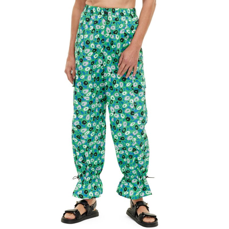 Women's Utility Jazz Dot Green Cargo Pants - DVF for Target, 1 of 10