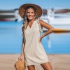 Women's Breezy Back Tie Bow Ruffle Trim Dress - Cupshe - 3 of 4