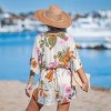 Women's Vibrant Botanical Beach Romper - Cupshe - 2 of 4