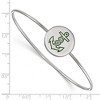 Black Bow Jewelry Sterling Silver Alpha Sigma Tau Greek Life Bangle Bracelet 6 Inch - 2 of 3