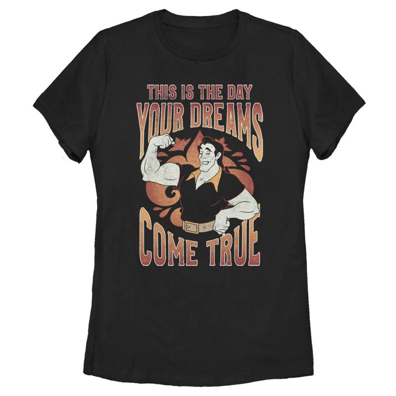 Women's Beauty and the Beast Gaston The Day Your Dreams Come True T-Shirt, 1 of 5
