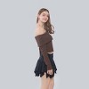 Women's Slim Fit Long Sleeve Off the Shoulder Knit Wrap Top - Wild Fable™ - 3 of 4