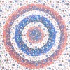 HomeRoots 88" X 84" Blue White And Orange Floral Cotton Hanging Tapestry - 4 of 4