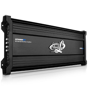 Lanzar 8-Channel Mosfet Amplifier - Class “AB” High-Current Dual Drive Stages, 2 Ohm Stereo Stable with High/Low Pass Filter Controls - 1 of 4