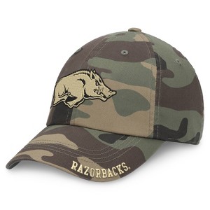 NCAA Arkansas Razorbacks Camo Unstructured Washed Cotton Hat - 1 of 2