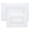 Hastings Home 2-Piece Cotton Bath Mat Set - White - image 2 of 4