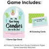Big Dot of Happiness Whole Llama Fun - How Many Candies Llama Fiesta Baby Shower or Birthday Party Game - 1 Stand and 40 Cards - Candy Guessing Game - 3 of 4