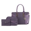 MKF Collection Shonda 3PC Tote with Cosmetic Pouch & Wristlet by Mia K - 2 of 4