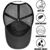 Nertpow American Flag Trucker Hat Baseball Cap Snapback Fitted Hats for Men Women Snap Closure Design Breathable Mesh Side Durable - 2 of 4