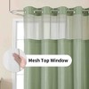 BAGOKIE 72"x75" Waffle Weave Hookless Shower Curtain - 3 of 4